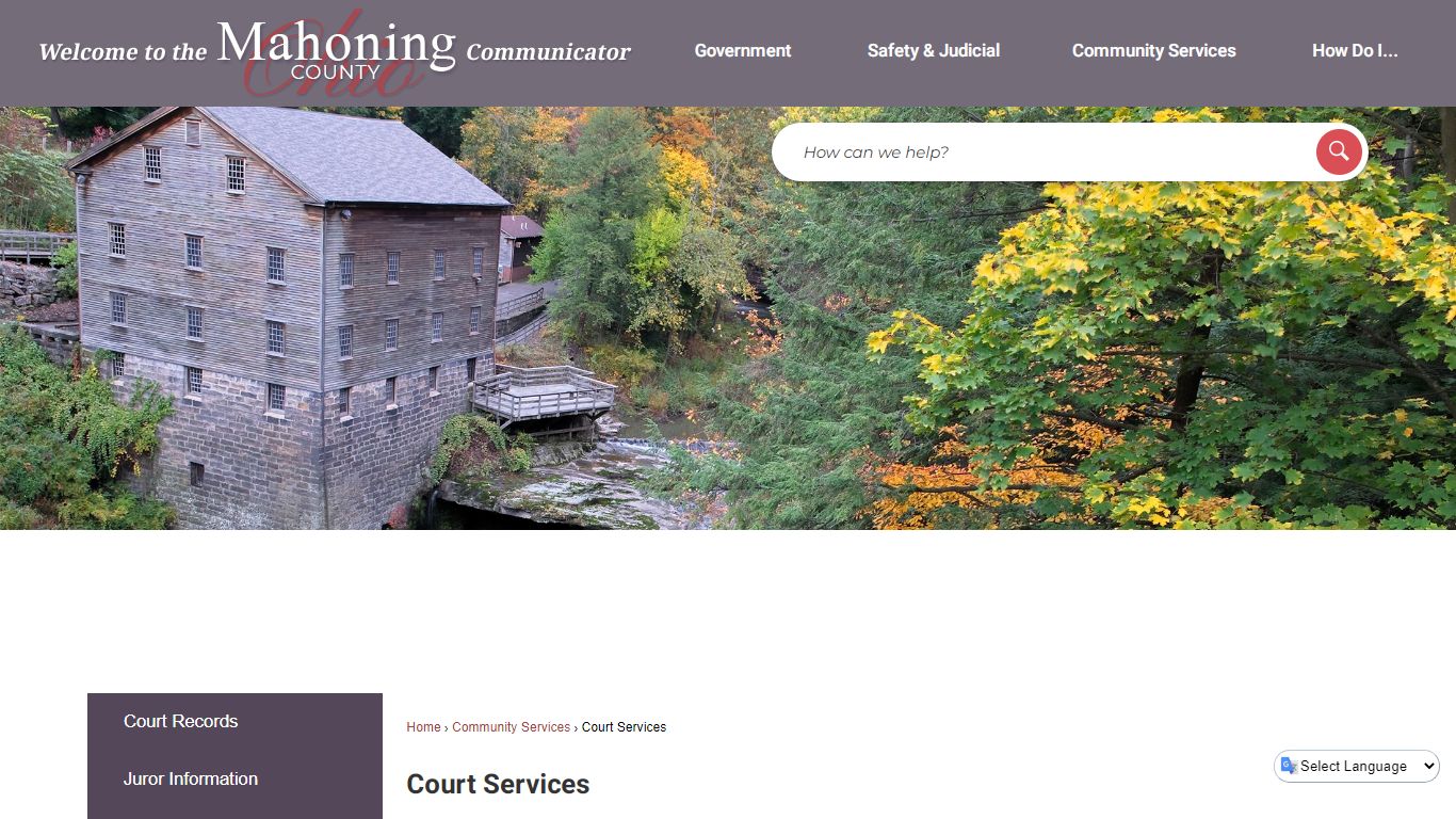 Court Services | Mahoning County, OH